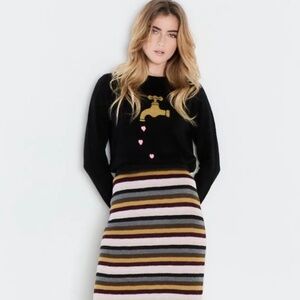 Lisa Todd Turn Me On Sweater 100% Cashmere